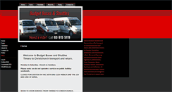 Desktop Screenshot of budgetshuttles.co.nz
